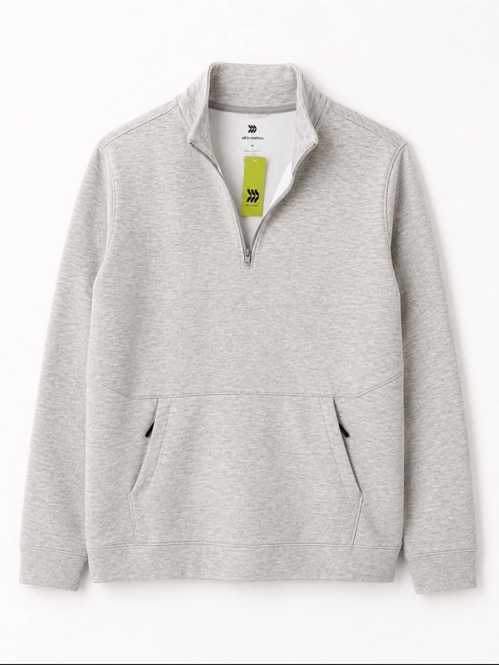 All in Motion Men’s Quarter-Zip Pullover Sweatshirt NWT | Size Large - Picture 3 of 3
